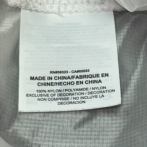 Nike Women's Transparent White Hooded Packable Training Jacket Mid Length Small - Picture 10 of 10